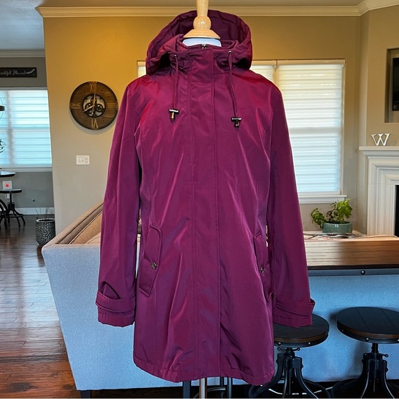 HFX Women’s Jacket size Large Quilted Lining Hooded Water & Wind Resistant FLAW - Picture 2 of 16